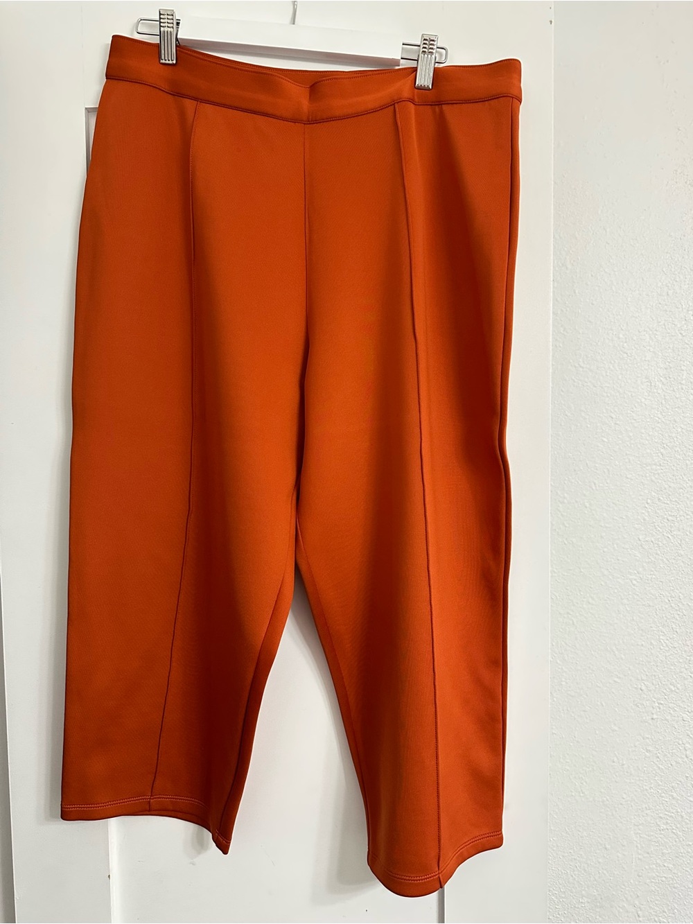 Womanโs Vintage Gal Clothing Orange Capri Pants
Size 18